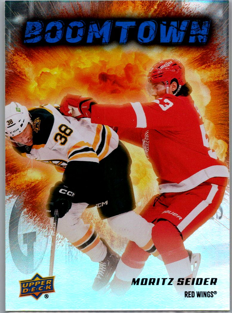 2025/26 Upper Deck Moritz Seider Boomtown Insert BT-4