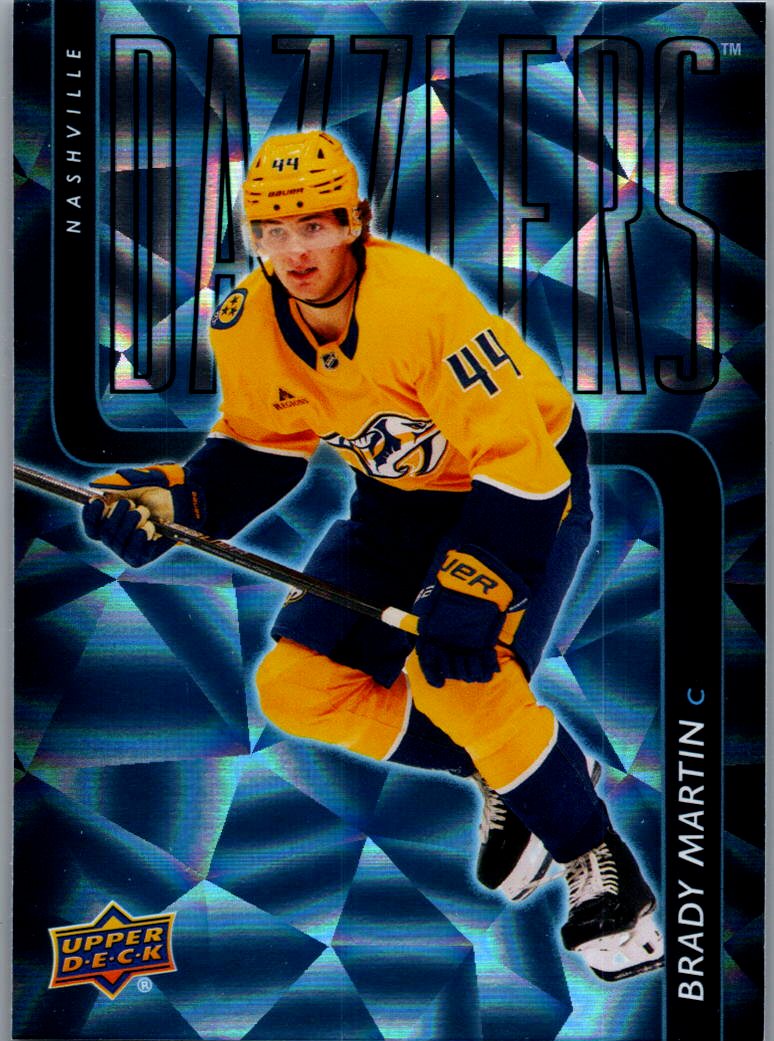 2025/26 Upper Deck Brady Martin Blue Dazzlers Insert Card DZ-89