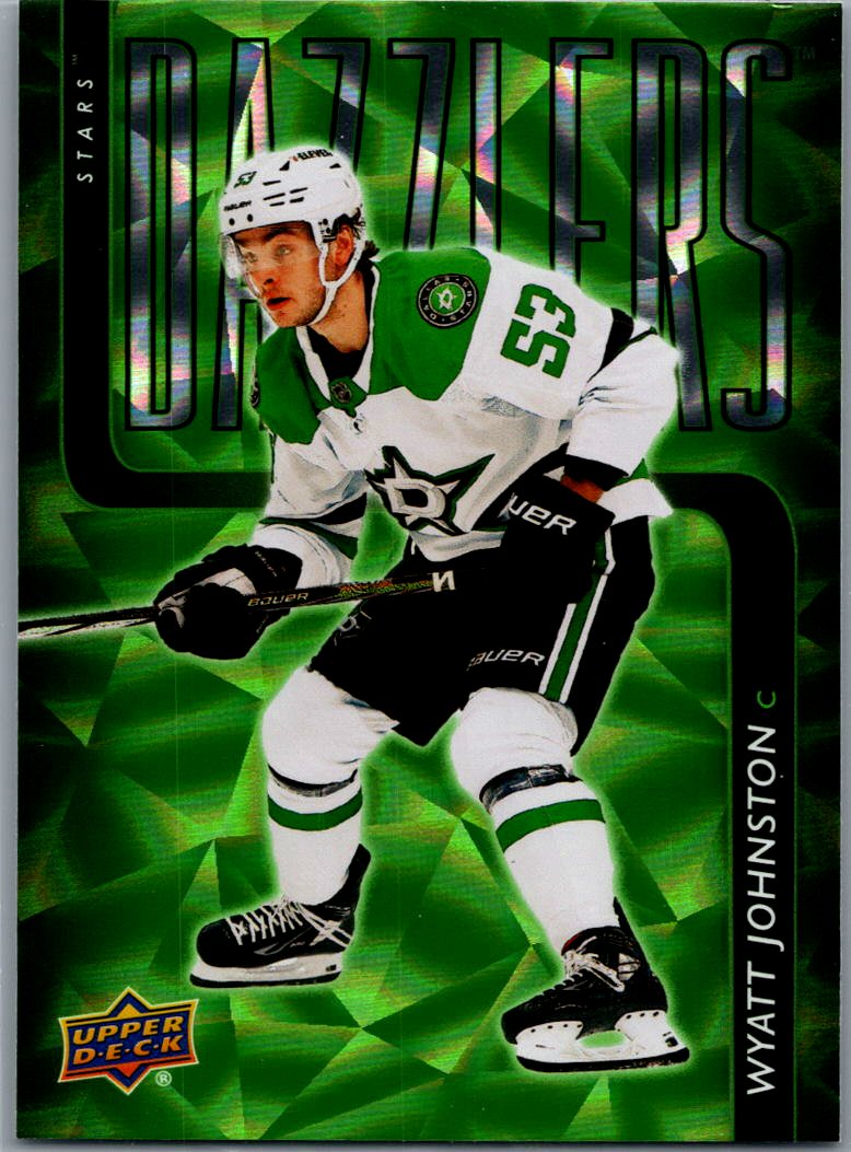 2025/26 Upper Deck Wyatt Johnston Green Dazzlers Card DZ-95
