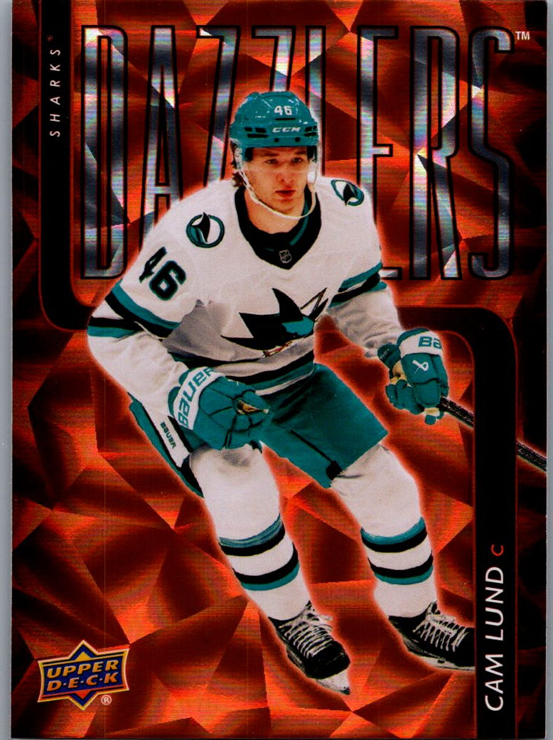 2025/26 Upper Deck Cam Lund Orange Dazzlers Card DZ-100