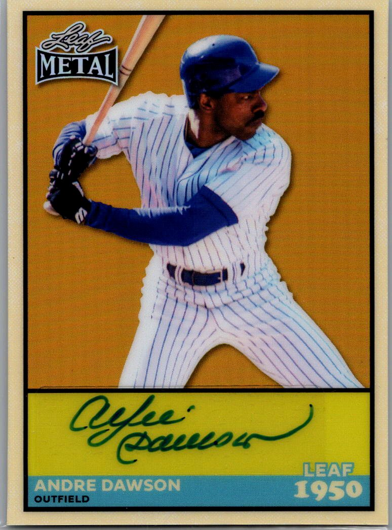 2026 Leaf Metal Baseball Andre Dawson Leaf 1950 Gold Auto 50A-AD1 1/1