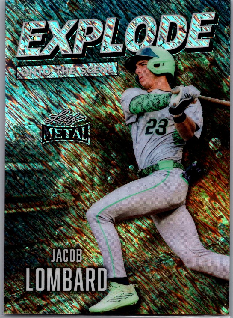 2026 Leaf Metal Baseball Jacob Lombard Explode onto the Scene Silver Shimmer EB-16 /10