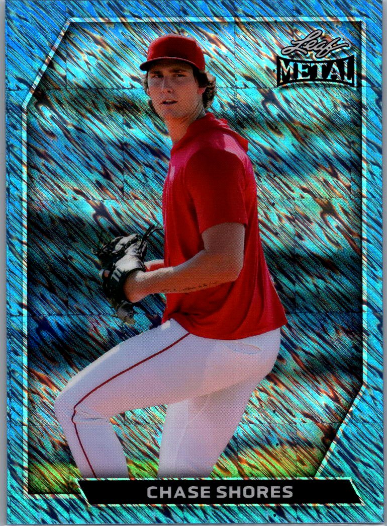 2026 Leaf Metal Baseball Chase Shores Blue Shimmer Pre Production Proof 1/1
