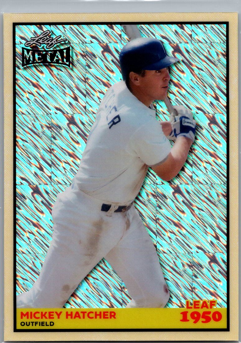 2026 Leaf Metal Baseball Mickey Hatcher 1950 Silver Shimmer /10