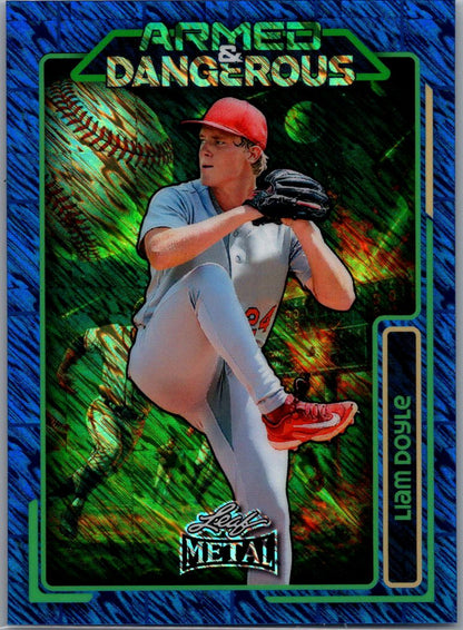 2026 Leaf Metal Baseball Liam Doyle Armed &amp; Dangerous Pre Production 1/1