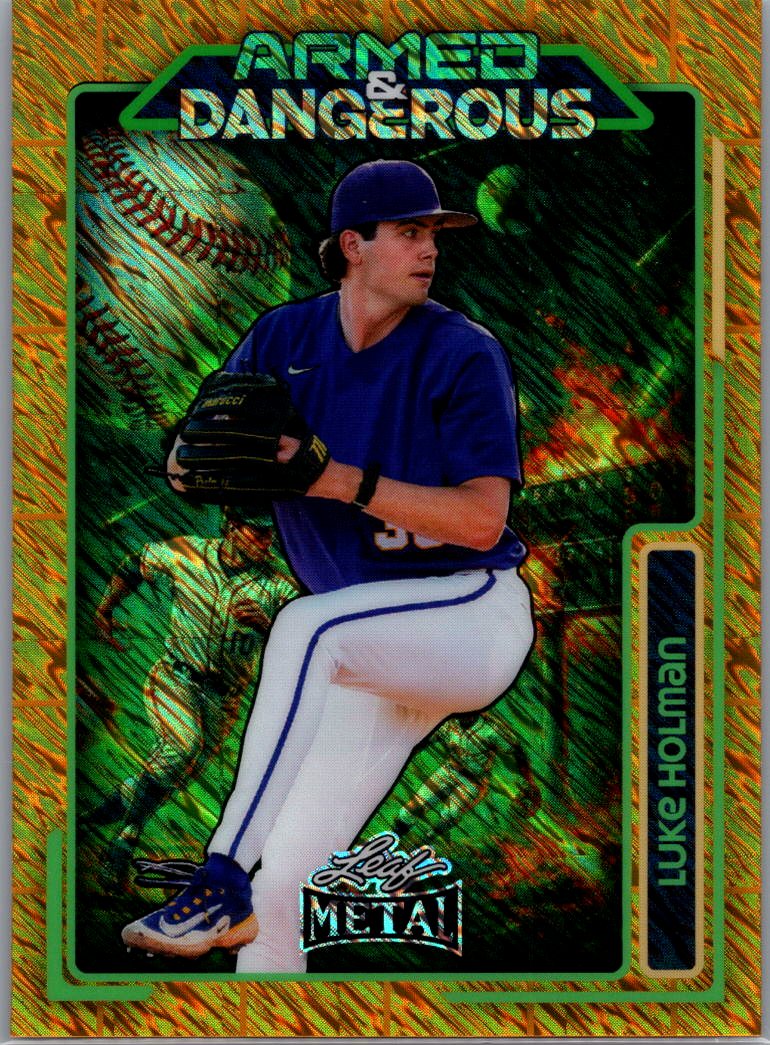 2026 Leaf Metal Baseball Luke Holman Gold 1/1 Pre Production