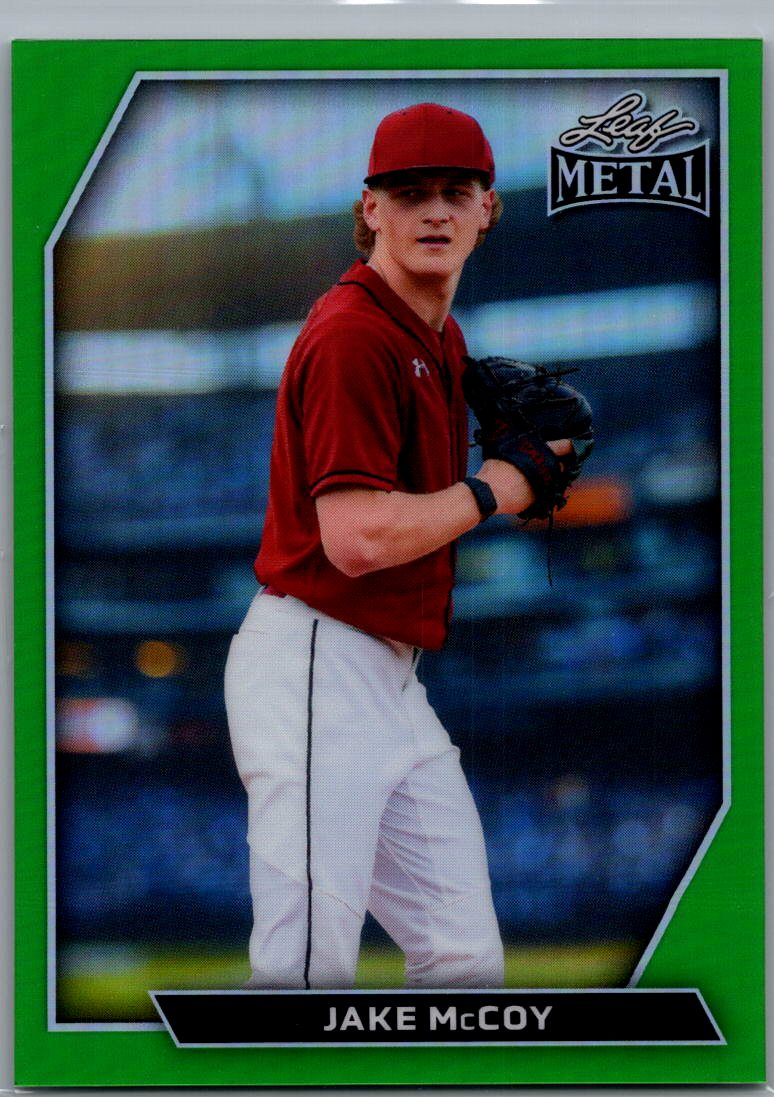 2026 Leaf Metal Baseball Jake McCoy Green Prismatic 3/3