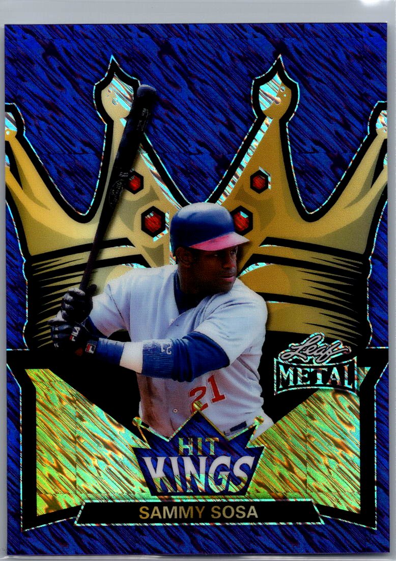 Sammy Sosa 2026 Leaf Metal Blue Hit Kings 1/1 Pre Production Proof