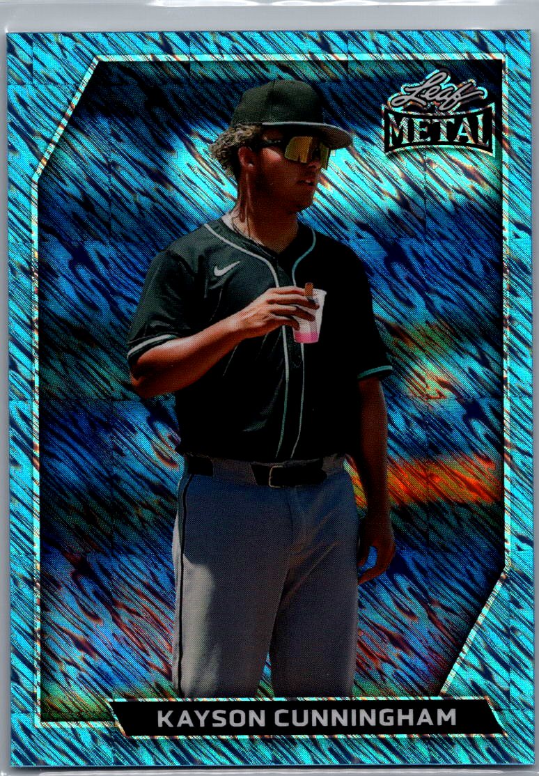 Kayson Cunningham 2026 Leaf Metal Blue Shimmer /8 - Diamondbacks