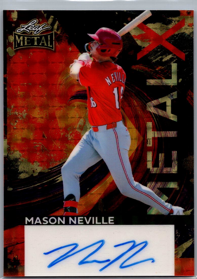 Mason Neville 2026 Leaf Metal X 1/1 Autographed  - Reds