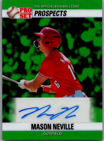 Mason Neville 2026 Pro Set Baseball /3 Autographed  - Reds