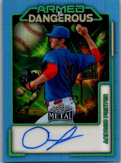 2026 Leaf Metal Andrew Painter Space Armed &amp; Dangerous Auto 5/8 Philadelphia Phillies