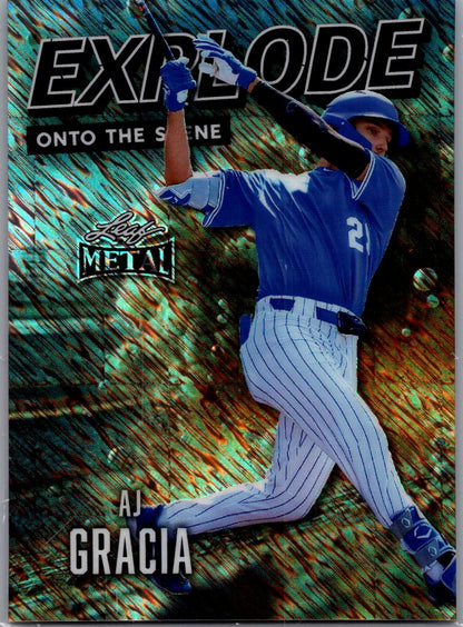 AJ Gracia 2026 Leaf Metal Explode on the Scene 1/2 University of Virginia