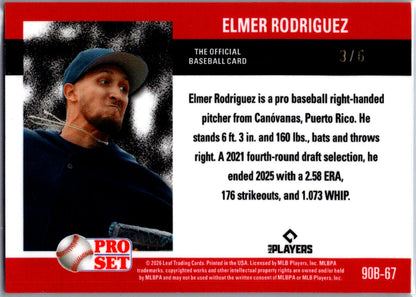 Elmer Rodriguez 2026 Pro Set Pink /6 Prospects - New York Yankees