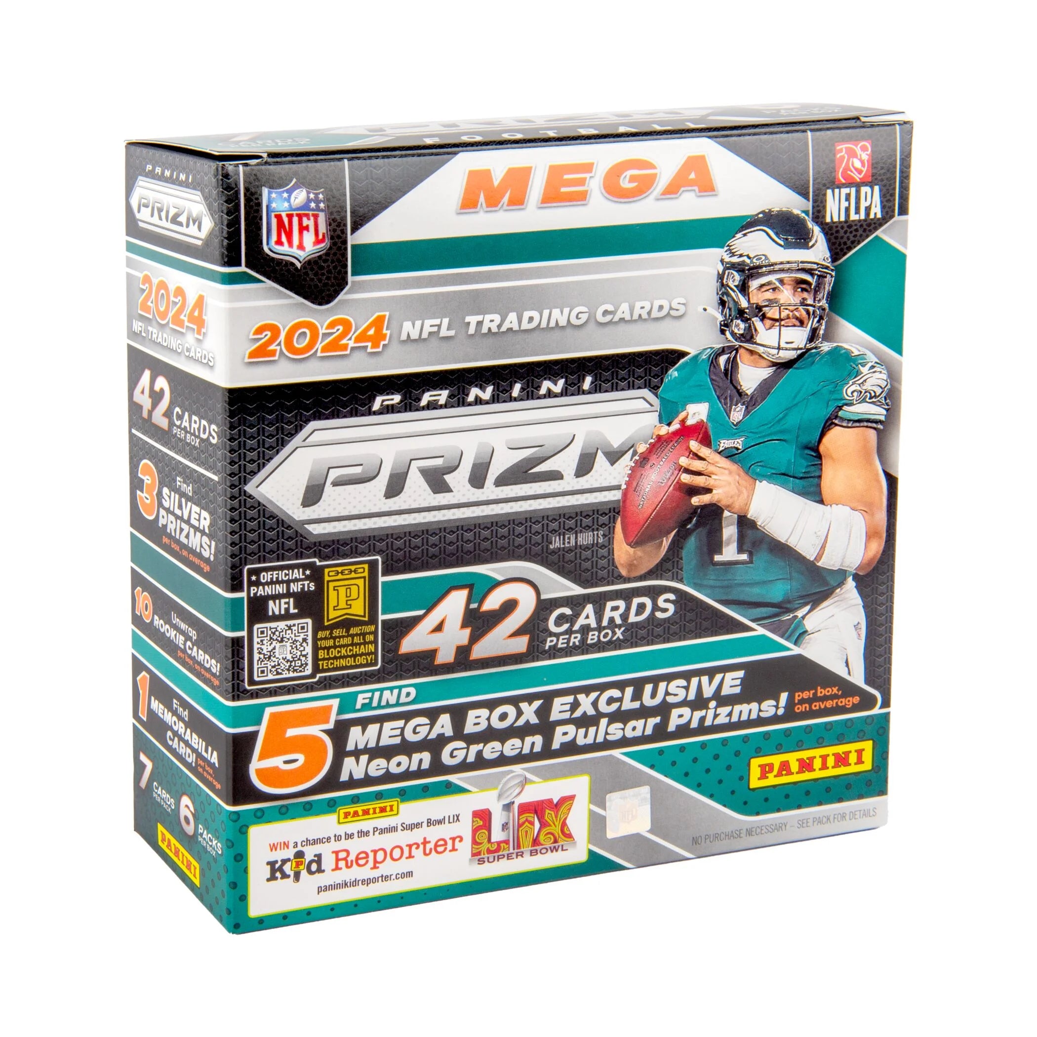 2024  Prizm Football Trading Cards Mega Box