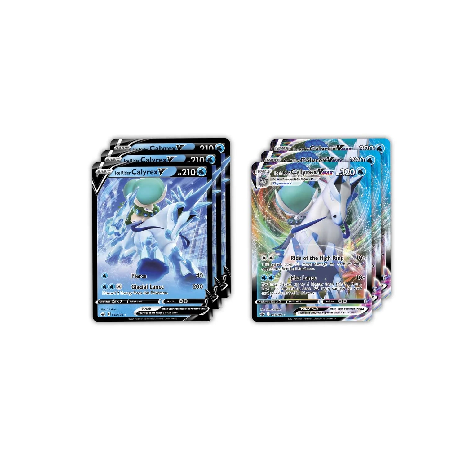 Trading Cards: Ice Rider Calyrex Vmax League Battle Deck