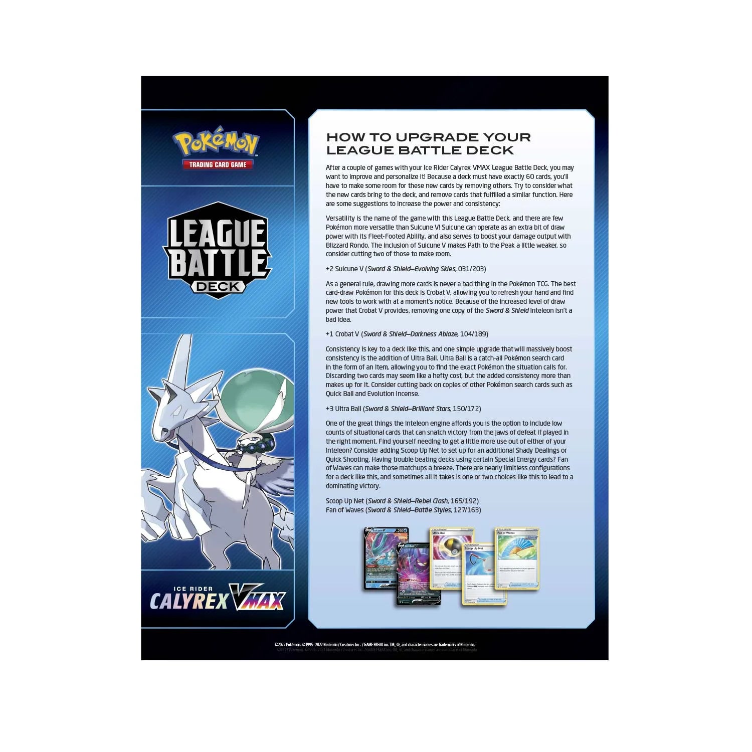 Trading Cards: Ice Rider Calyrex Vmax League Battle Deck