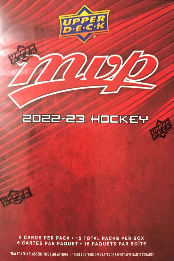 NHL  2022-23 MVP Hockey Trading Card BLASTER Box (15 Packs, Blaster-Exclusive Gold Script Parallels)