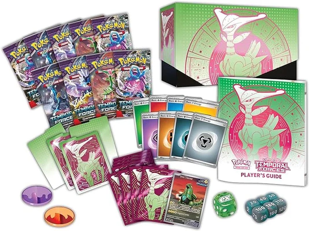 Cards Scarlet & Violet Temporal Forces - ELITE TRAINER BOX [Iron Leaves][Green]