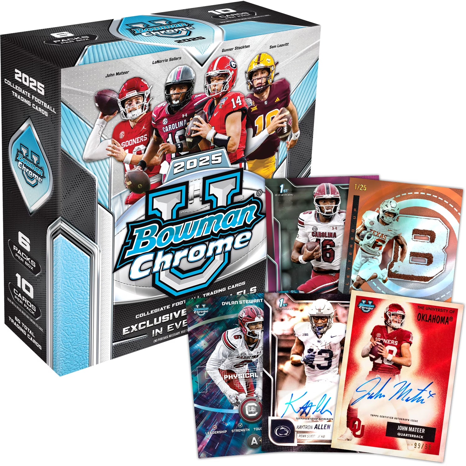 2025  University Chrome Football - Factory Sealed - Mega Box
