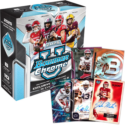 2025  University Chrome Football - Factory Sealed - Mega Box