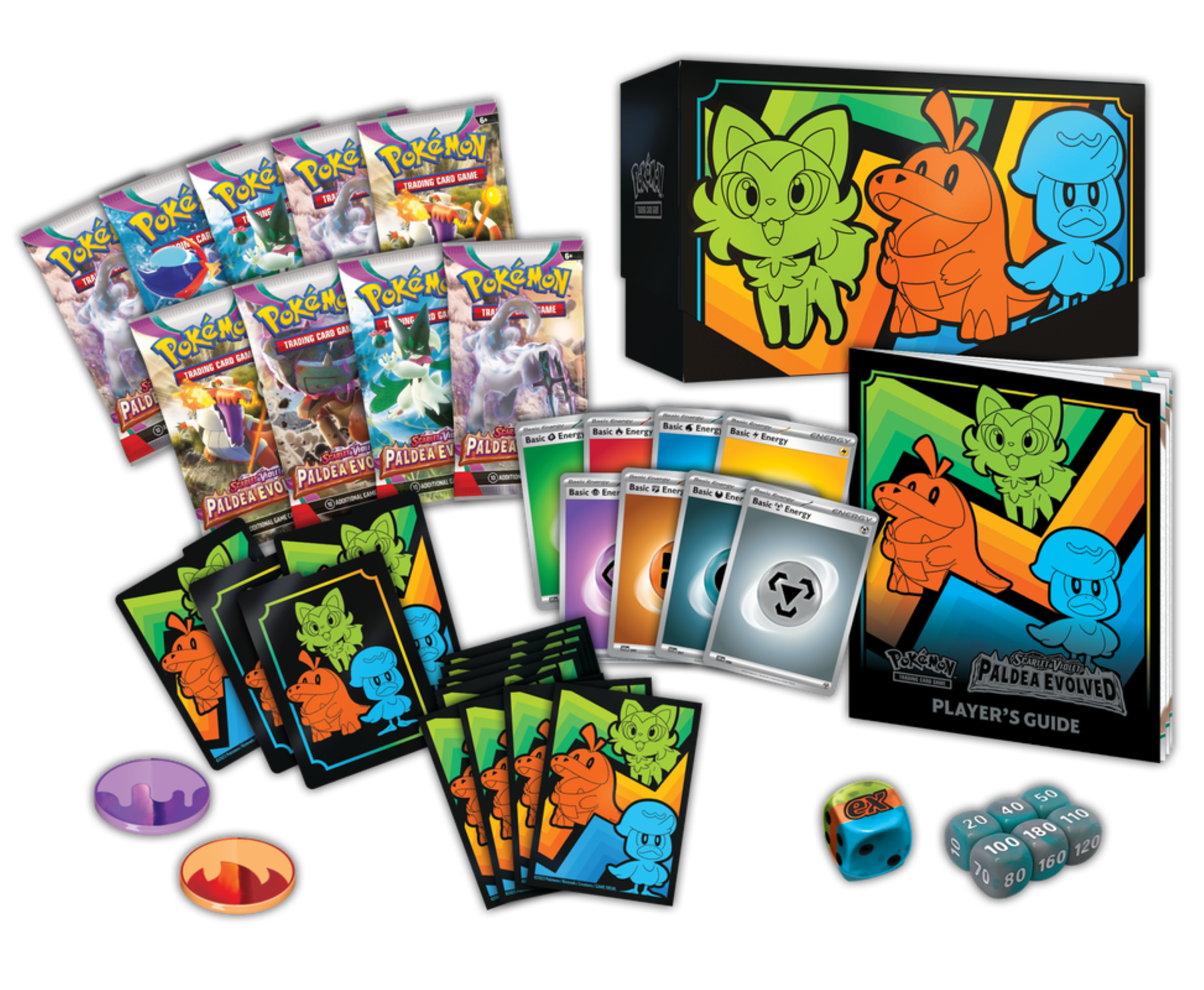 Trading Card Games Scarlet & Violet 2 Paldea Evolved Elite Trainer Box - 9 Pokémon TCG: Scarlet & Violet—Paldea Evolved Booster Packs