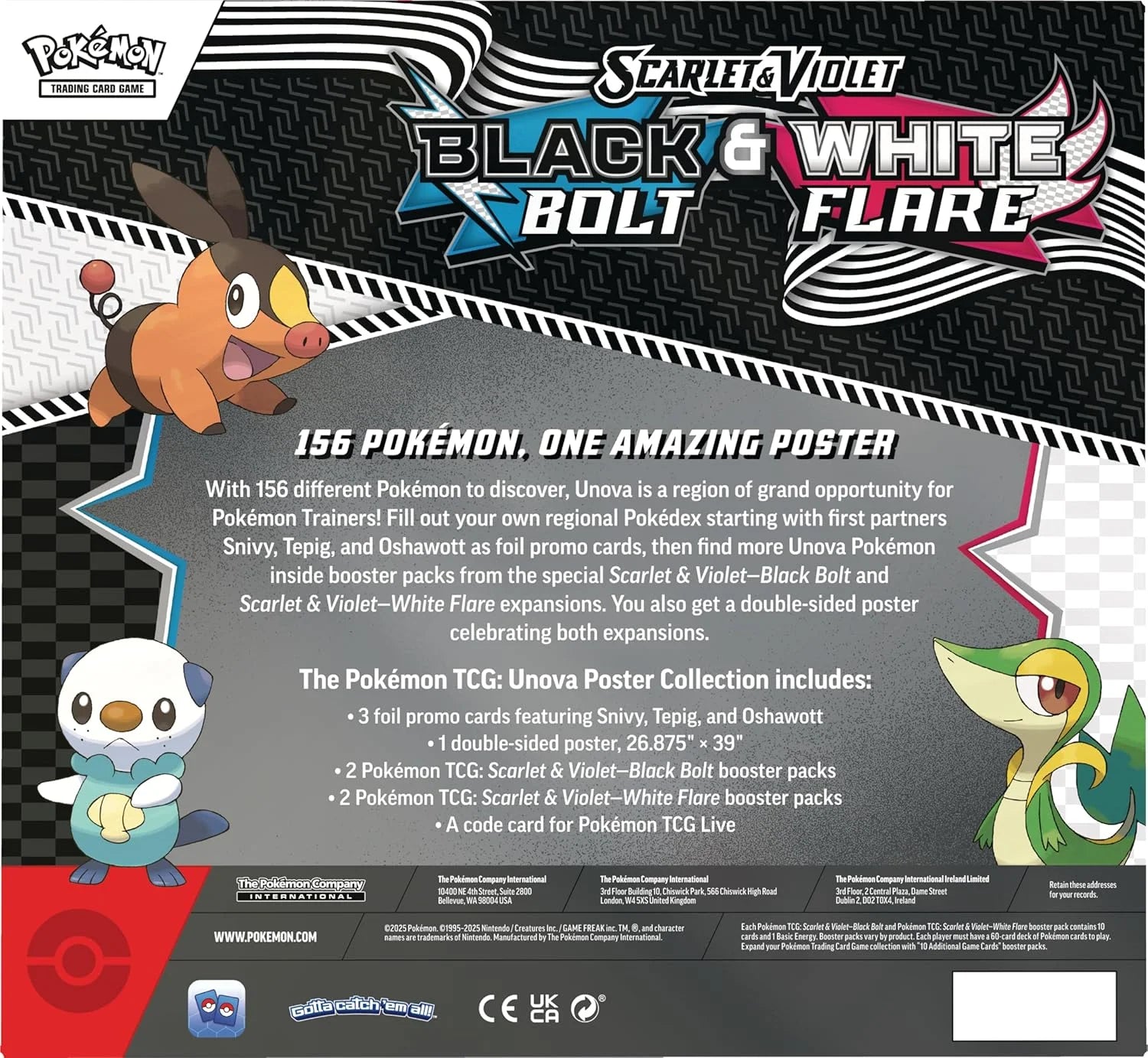 TCG Scarlet & Violet 10.5 Unova Poster Collection Box - 4 Packs