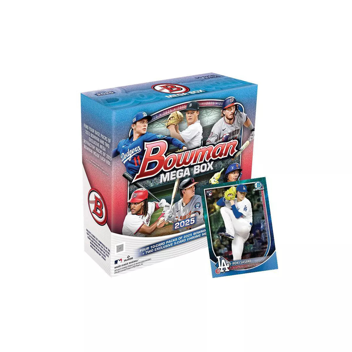 2025 Topps MLB Bowman Baseball Trading Card Mega Box