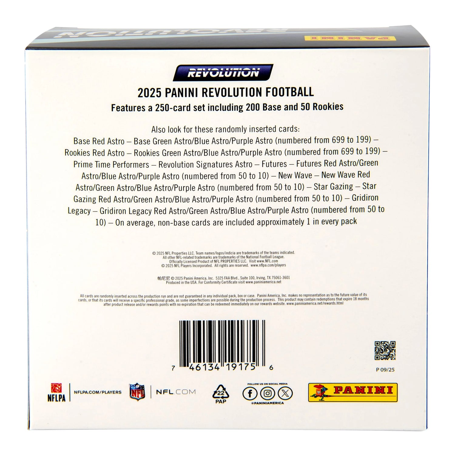 2025  Revolution Football Trading Cards Mega Box