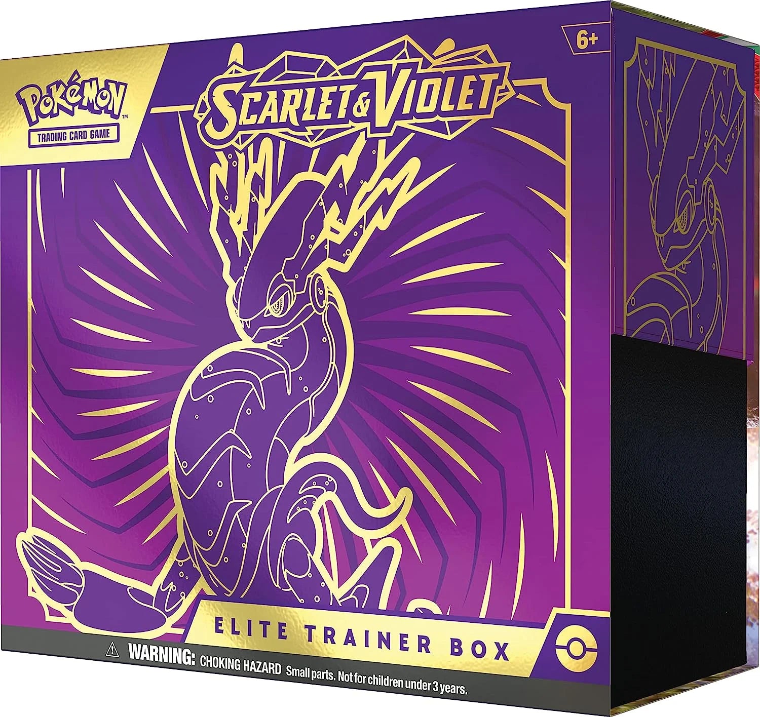 TCG Miraidon Purple Elite Trainer Box Scarlet &amp; Violet Booster Packs