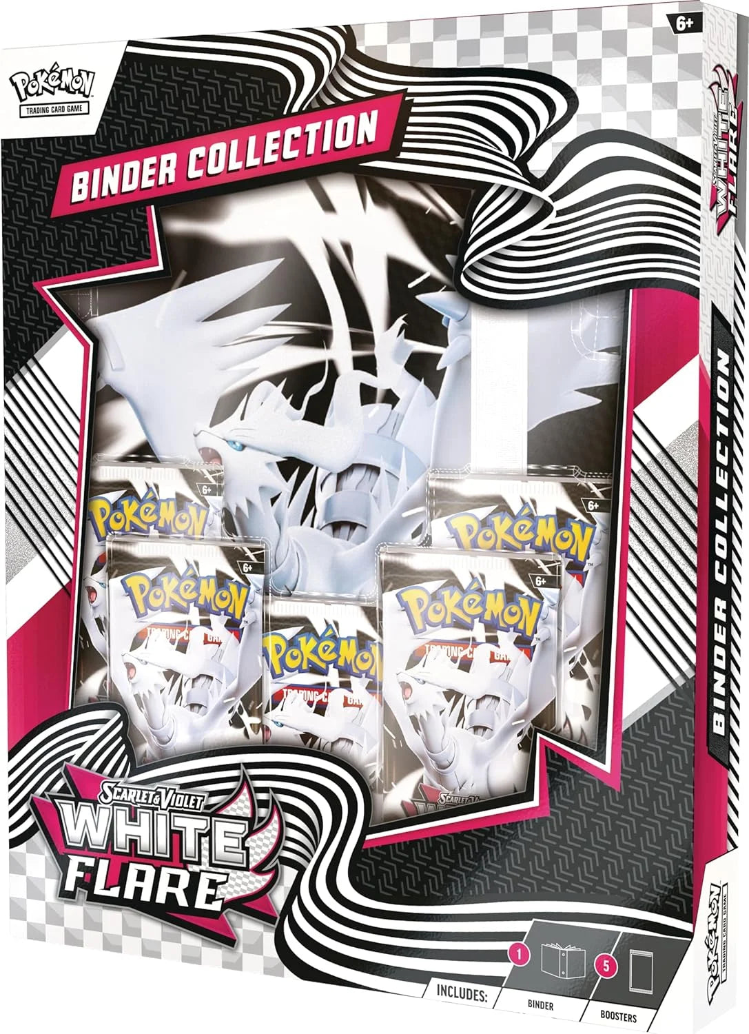 Trading Card Games Scarlet & Violet 10.5 White Flare Binder Collection Box