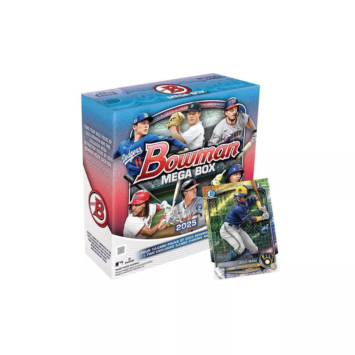 2025 Topps MLB Bowman Baseball Trading Card Mega Box