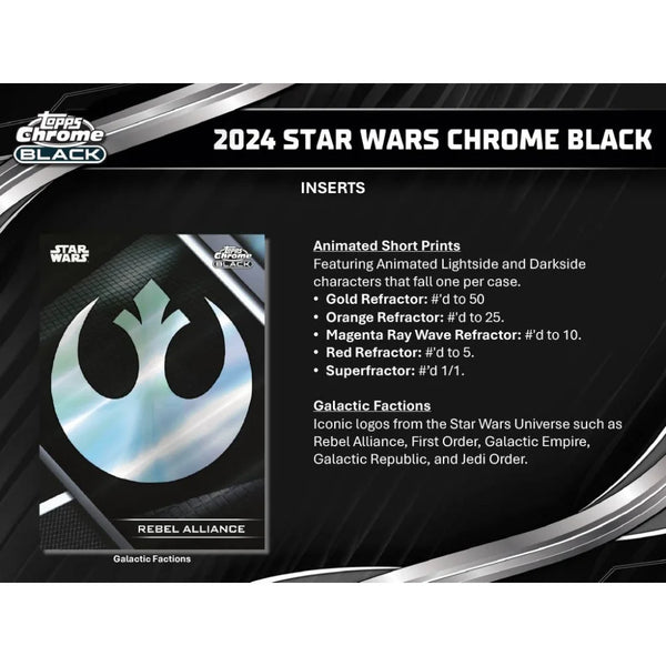 2024  Star Wars Chrome Black Hobby Box