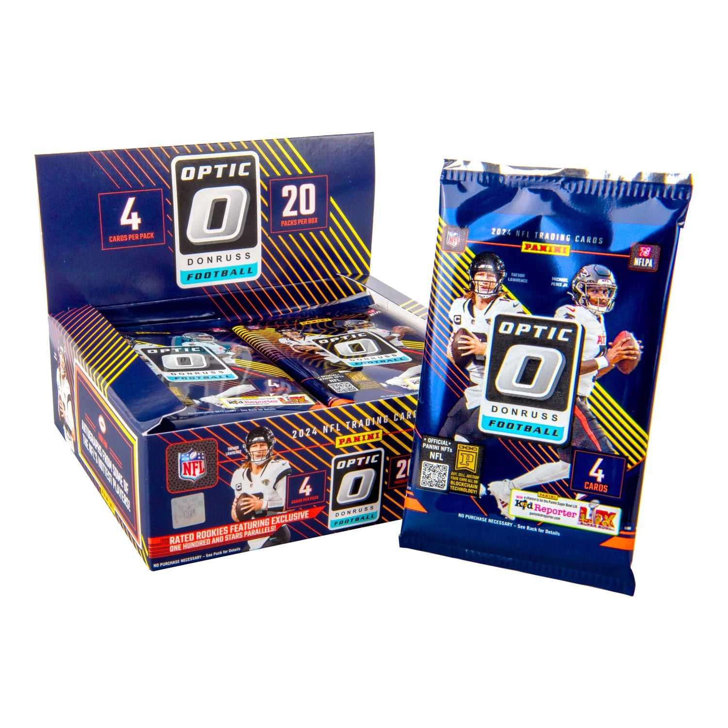2024  Donruss Optic Football 20-Pack Retail Box Trading Cards