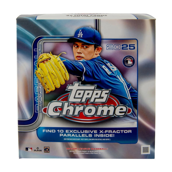 2025  MLB Chrome Baseball Trading Cards Mega Box