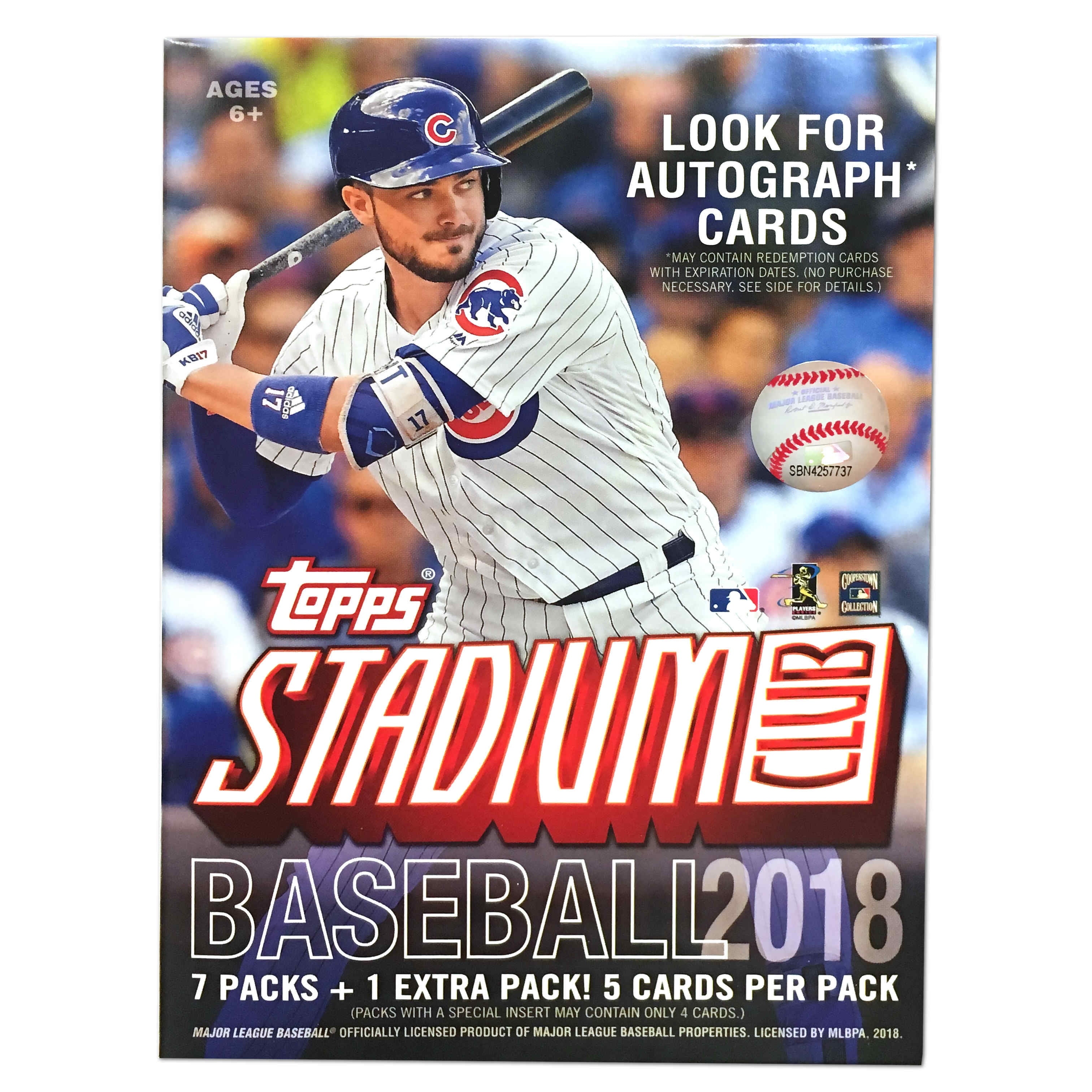 2018  Stadium Club Retail Blaster Box (8 Packs/5 Cards)