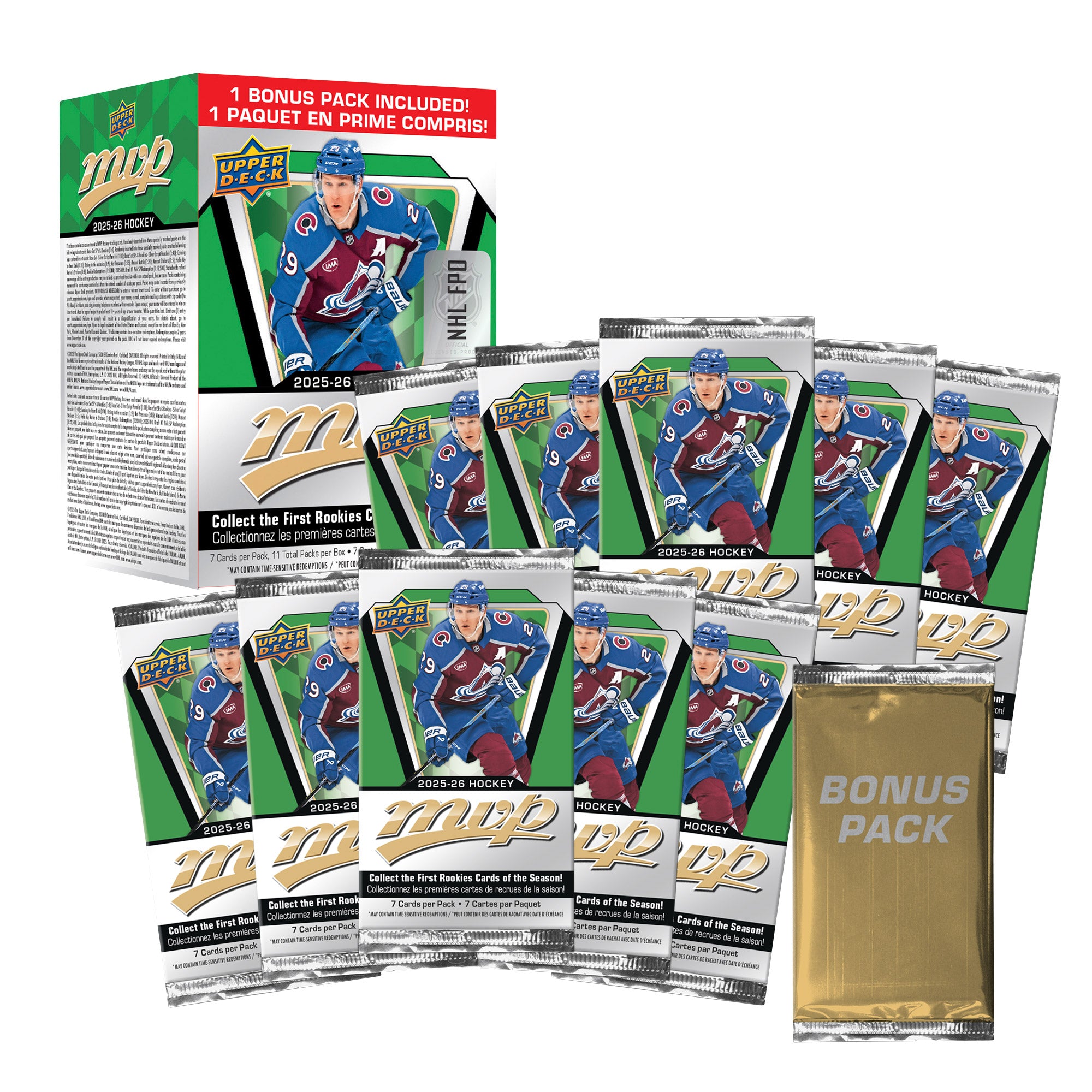 Upper Deck 2025-26 Hockey MVP Blaster Box, 3-Pack