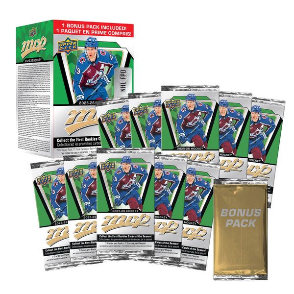 Upper Deck 2025-26 Hockey MVP Blaster Box, 3-Pack
