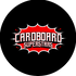 Circular logo with 'Cardboard Superstars' text on a black background